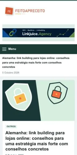 Anteprima del sito Feitoapreceito, referenziato per la pubblicazione di articoli sponsorizzati