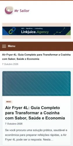 Anteprima del sito Mr-Sailor, referenziato per la pubblicazione di articoli sponsorizzati