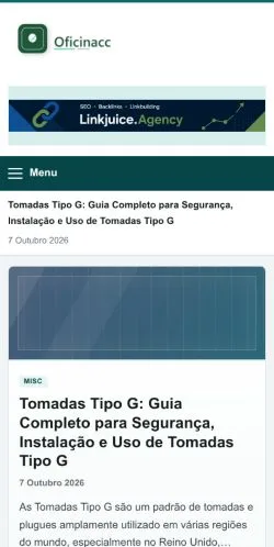 Anteprima del sito Oficinacc, referenziato per la pubblicazione di articoli sponsorizzati