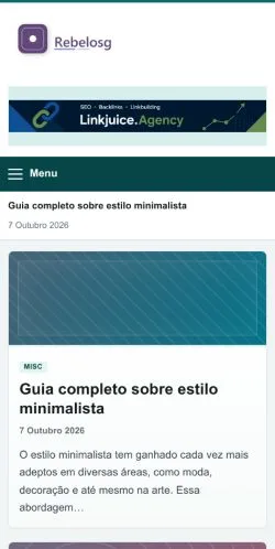 Vista previa del sitio Rebelosg, referenciado para publicar artículos patrocinados