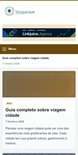 Anteprima del sito Vivaparque, referenziato per la pubblicazione di articoli sponsorizzati