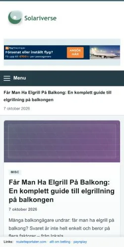 Forhåndsvisning af Solariverse, opført til udgivelse af sponsorerede artikler