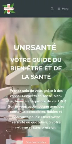 Forhåndsvisning af UnrSanté, opført til udgivelse af sponsorerede artikler