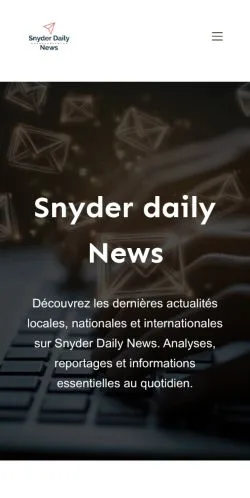 Forhåndsvisning af Snyder Daily News, opført til udgivelse af sponsorerede artikler