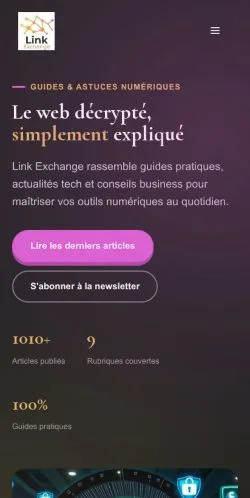 Aperçu du site Link Exchange, référencé pour publier un article sponsorisé