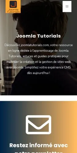 Aperçu du site Joomla Tutorials, référencé pour publier un article sponsorisé