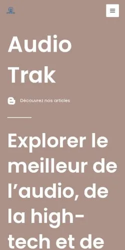 Aperçu du site AudioTrak, référencé pour publier un article sponsorisé