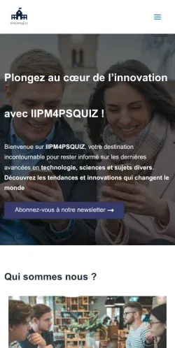 Aperçu du site Iipm4psquiz, référencé pour publier un article sponsorisé