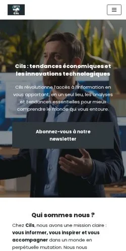 Aperçu du site Cils, référencé pour publier un article sponsorisé