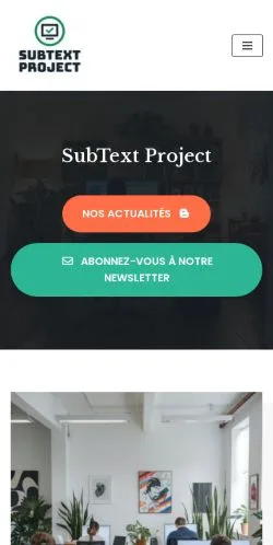 Forhåndsvisning af Subtext Project, opført til udgivelse af sponsorerede artikler