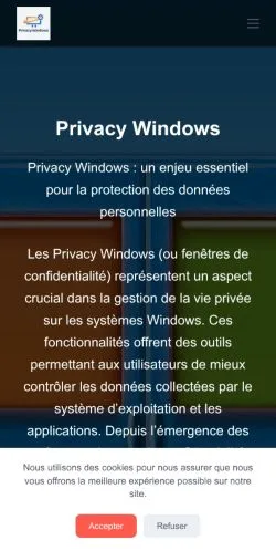 Forhåndsvisning af Privacy Windows, opført til udgivelse af sponsorerede artikler