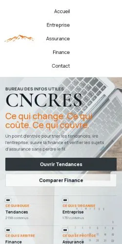 Aperçu du site CNCRES Insights, référencé pour publier un article sponsorisé