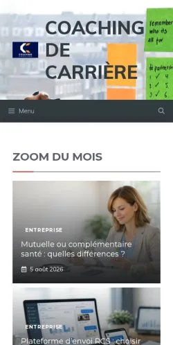 Aperçu du site Carrière Média, référencé pour publier un article sponsorisé