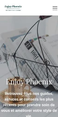 Aperçu du site Enjoy Phoenix, référencé pour publier un article sponsorisé