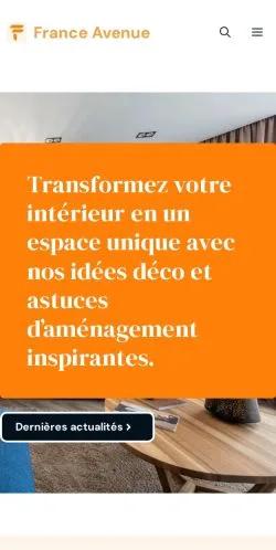 Aperçu du site France Avenue, référencé pour publier un article sponsorisé