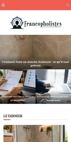 Aperçu du site Francopholistes, référencé pour publier un article sponsorisé