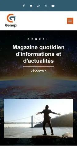 スポンサード記事の掲載先として登録されたGENEPI Groupement Nationalのサイトプレビュー