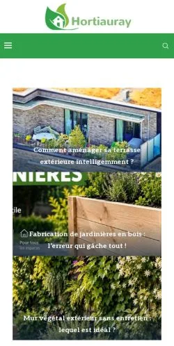 Aperçu du site Hortiauray, référencé pour publier un article sponsorisé