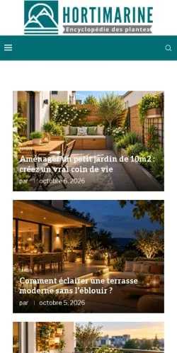 Aperçu du site Hortimarine Encyclopédie, référencé pour publier un article sponsorisé
