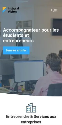 Aperçu du site Integral Vision, référencé pour publier un article sponsorisé