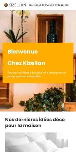 Aperçu du site Kizellan Maison Jardin, référencé pour publier un article sponsorisé