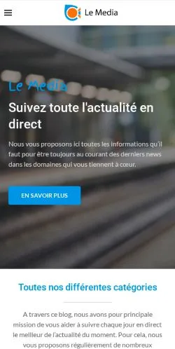 Aperçu du site Le Media, référencé pour publier un article sponsorisé