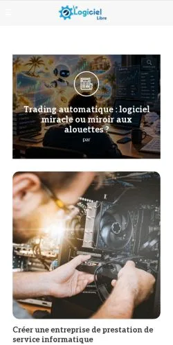Aperçu du site Le Logiciel Libre, référencé pour publier un article sponsorisé