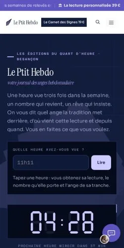 Aperçu du site Le Ptit Hebdo, référencé pour publier un article sponsorisé