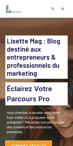Aperçu du site Lisette Mag, référencé pour publier un article sponsorisé