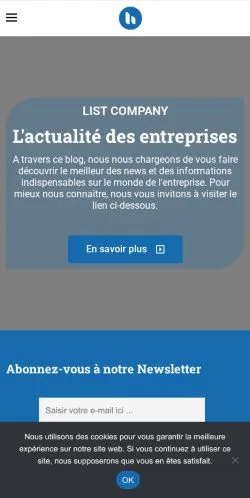 Aperçu du site List Company, référencé pour publier un article sponsorisé