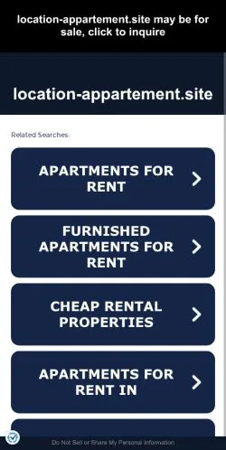 Aperçu du site location-appartement.site, référencé pour publier un article sponsorisé