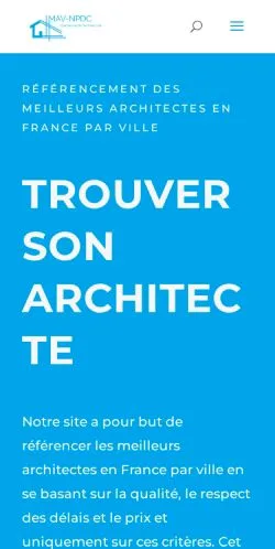 Aperçu du site MAV-NPDC, référencé pour publier un article sponsorisé