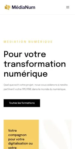 Aperçu du site Médiation Numérique, référencé pour publier un article sponsorisé