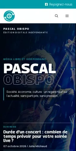 Forhåndsvisning af Pascal Obispo Actualités, opført til udgivelse af sponsorerede artikler