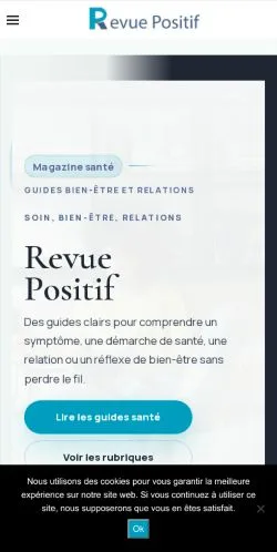 Forhåndsvisning af Revue Positif, opført til udgivelse af sponsorerede artikler