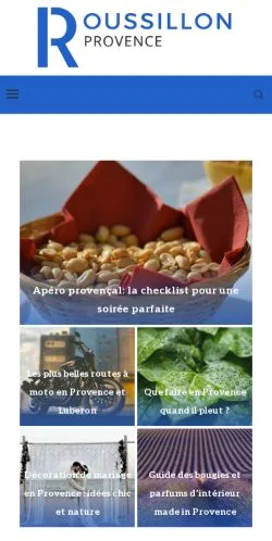 Forhåndsvisning af Roussillon Provence Actu, opført til udgivelse af sponsorerede artikler