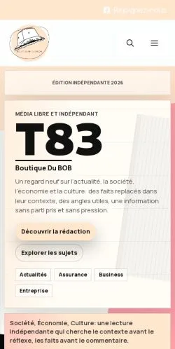 Forhåndsvisning af Boutique Du BOB, opført til udgivelse af sponsorerede artikler
