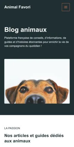 Aperçu du site Animal Favori, référencé pour publier un article sponsorisé