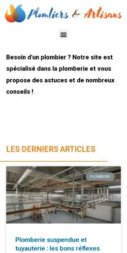 Anteprima del sito Plombier Paris Artisan, referenziato per la pubblicazione di articoli sponsorizzati