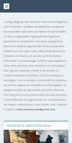 Aperçu du site ISF Systext, référencé pour publier un article sponsorisé