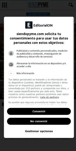 Aperçu du site siendopyme.com, référencé pour publier un article sponsorisé