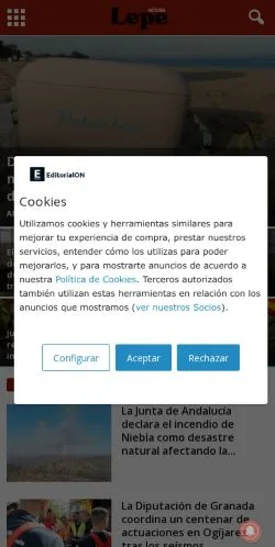 Anteprima del sito noticiaslepe.com, referenziato per la pubblicazione di articoli sponsorizzati