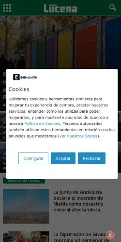Aperçu du site noticiaslucena.com, référencé pour publier un article sponsorisé