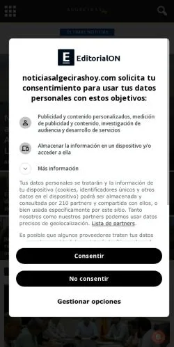 Forhåndsvisning af noticiasalgecirashoy.com, opført til udgivelse af sponsorerede artikler