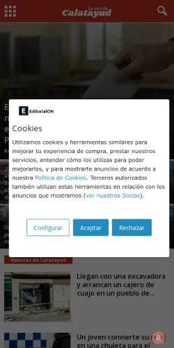 Preview of the lavozdecalatayud.com website, listed for sponsored article publication