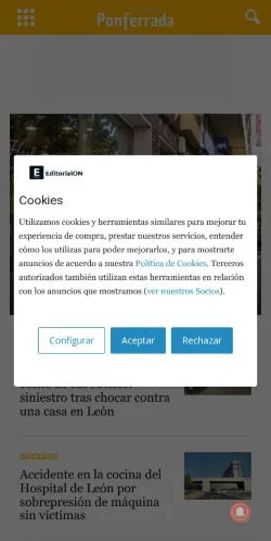 Anteprima del sito noticiasponferrada.com, referenziato per la pubblicazione di articoli sponsorizzati