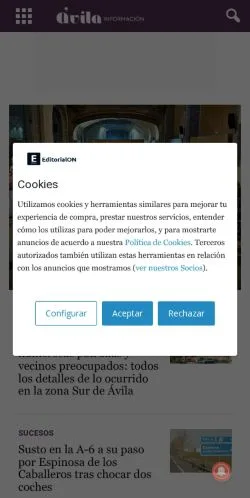 Anteprima del sito avilainformacion.com, referenziato per la pubblicazione di articoli sponsorizzati