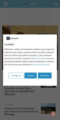 Aperçu du site diariosegovia.com, référencé pour publier un article sponsorisé