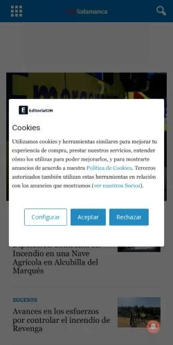 Vista previa del sitio infosalamanca.es, referenciado para publicar artículos patrocinados