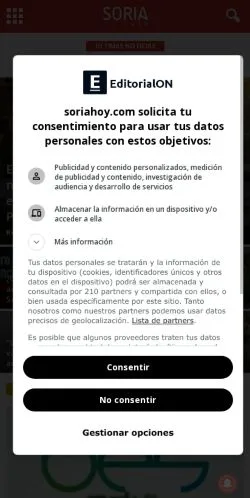 Anteprima del sito soriahoy.com, referenziato per la pubblicazione di articoli sponsorizzati